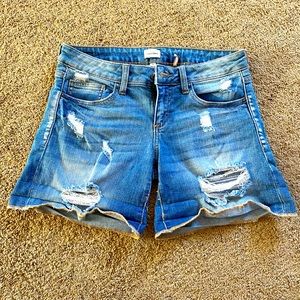 Denim shorts